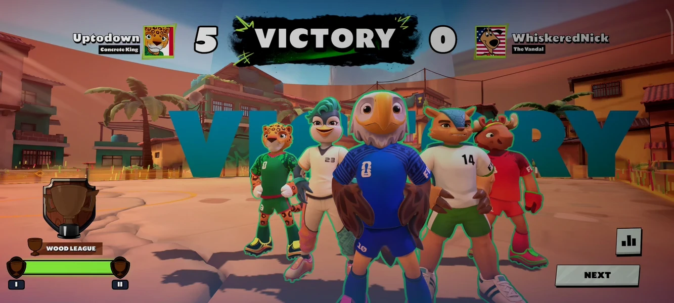 FIFA Heroes victory screen
